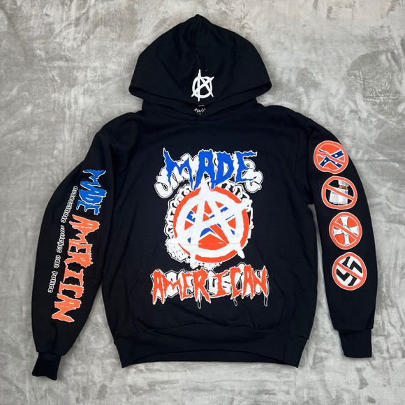 A$AP ROCKY 2021- MADE AMERICAN BLACK HEAVY WEIGHT SNITCHES MEDIUM HOODIE